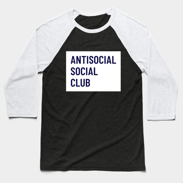 Antisocial Social Club Baseball T-Shirt by Evlar
